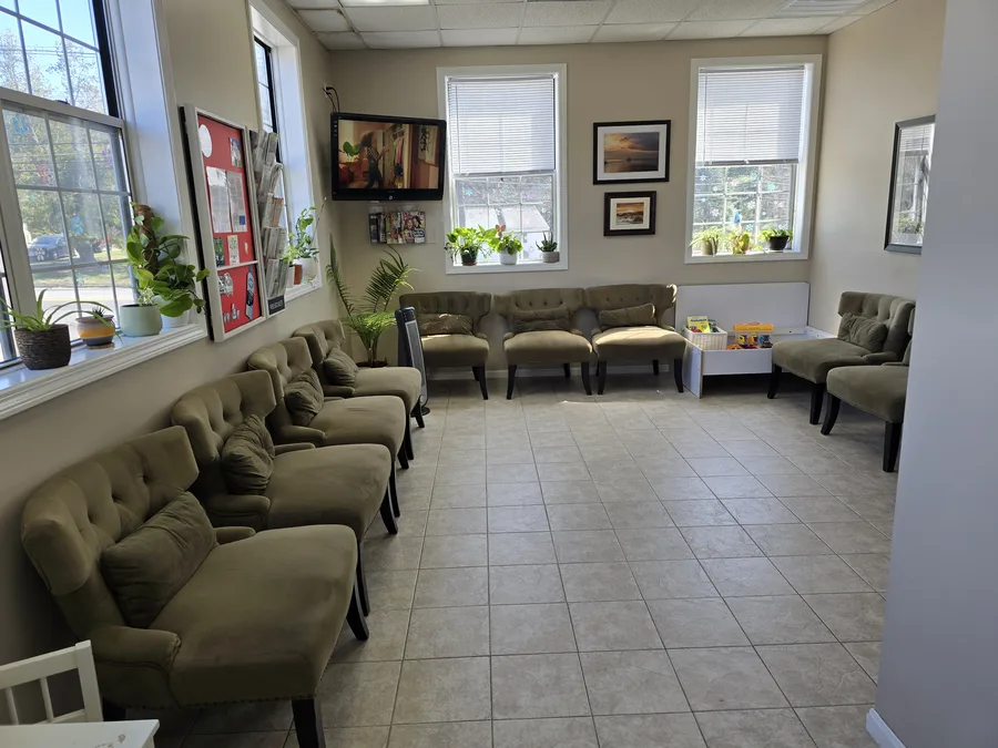Waiting room at Raynham Family Dental